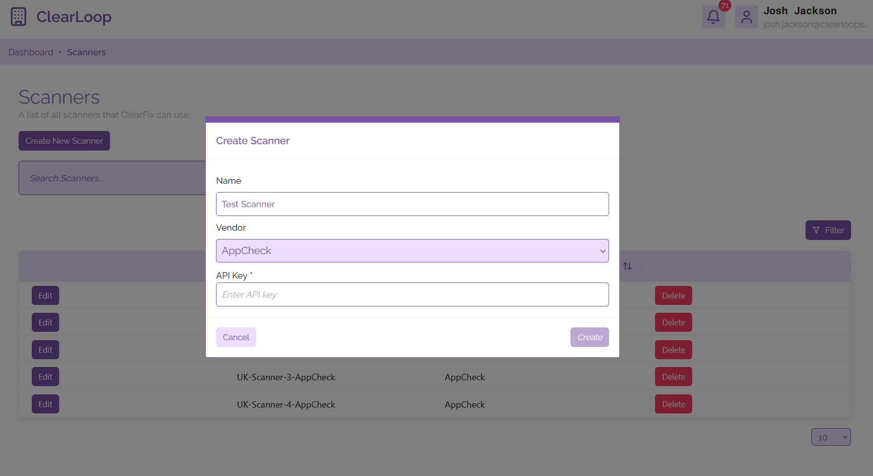 Creating an AppCheck Scanner